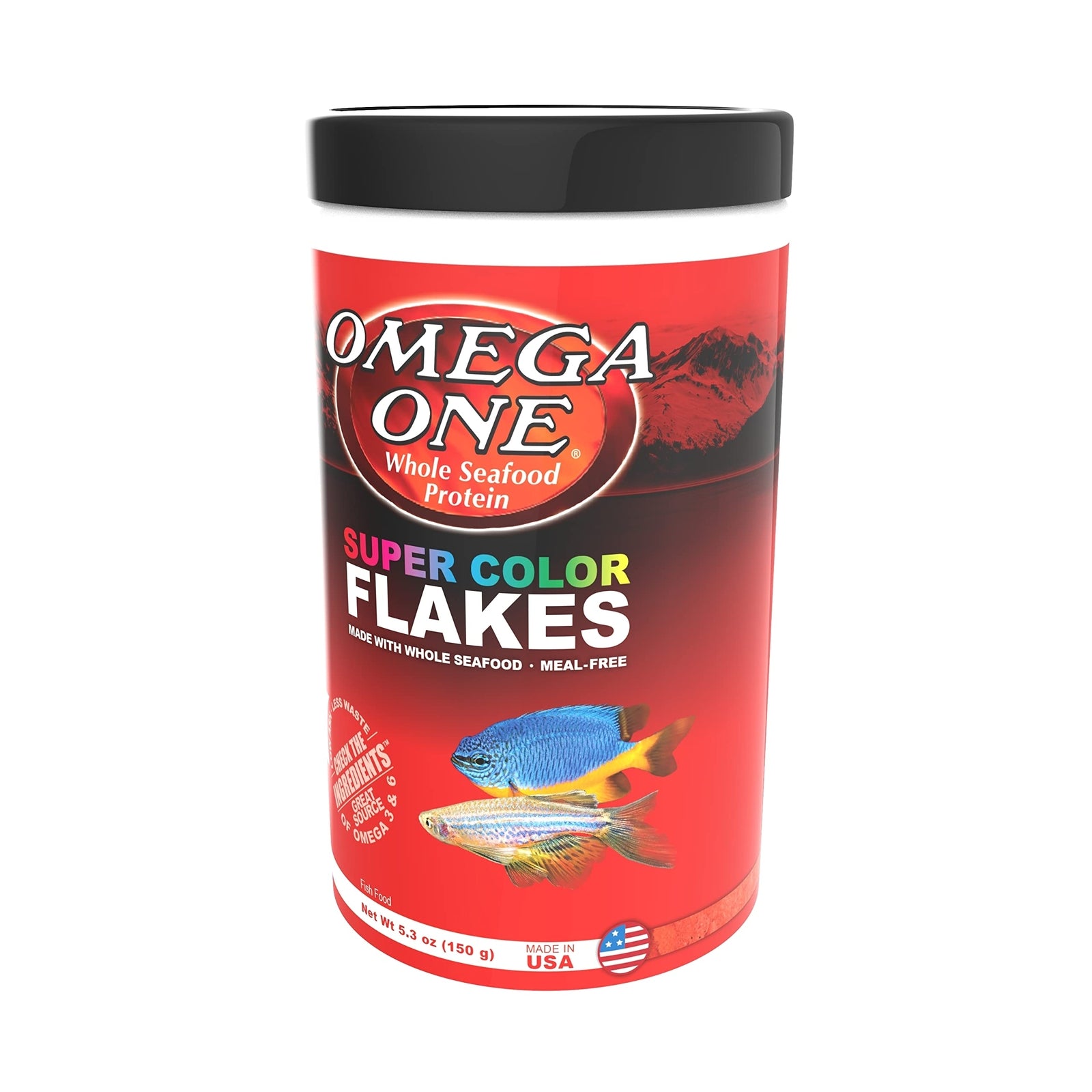 Yellow PET Food Color Boosting Nutrition Super Color Flakes 5.3 Ounce Pack