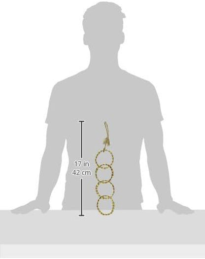 4 Ring Chain 17" Small Bird Toy