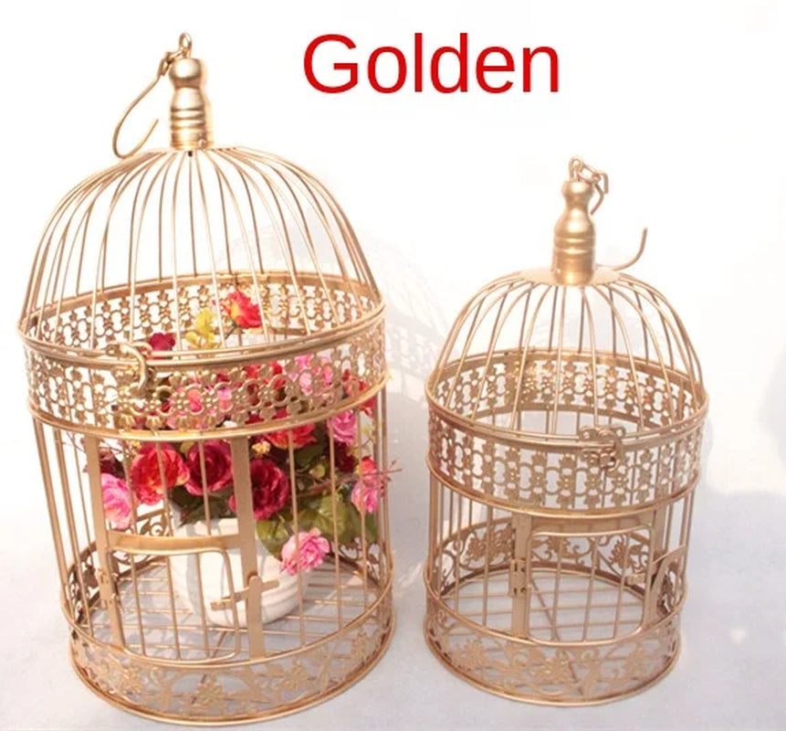 Iron Bird Cage Iron Bird Cage Wedding Decor Flower Cage Decor Props Bird Cage Hanging Flower Frame Bird Cage Decor Bird Cage