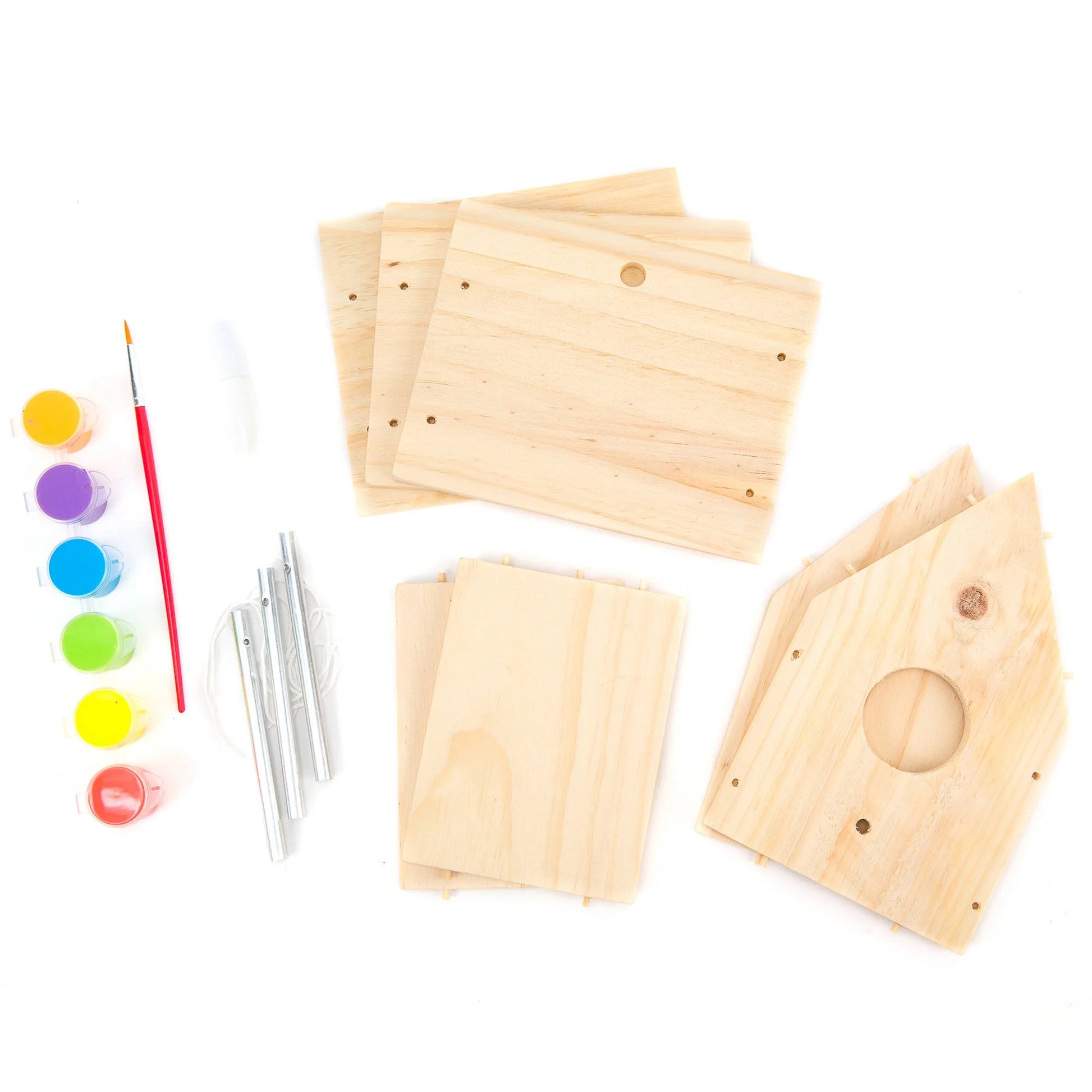 Bird House with Wind Chimes Kit, 1 Each